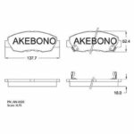 Колодки тормозные дисковые передние HONDA CIVIC VIII СЕДАН (FD, FA), ACCORD ALL 90-93, CR-V 02- AKEBONO