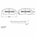 Колодки тормозные дисковые передние HONDA ACCORD V (CE, CF_, CD), HONDA ACCORD VI КУПЕ (CG), HONDA A AKEBONO