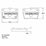 Колодки тормозные дисковые задние TOYOTA RAV 4 II (_A2_) AKEBONO