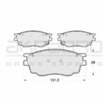 Колодки тормозные дисковые передние MAZDA 6 СЕДАН (GG) AKEBONO