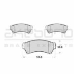 Колодки тормозные дисковые передние MAZDA 6 СЕДАН (GH) AKEBONO