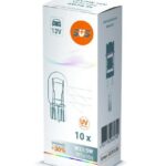 Лампа накаливания сигнальная W21/5W W3x16q 3200K Standard +30% 12V 21/5W Картон 10шт цена за 1шт SVS