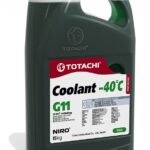 Антифриз готовый гибридный зеленый NIRO COOLANT -40C G11 5л TOTACHI