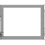 Радиатор кондиц. с ресивером для а/м VW Passat B6 (05-) LRAC181D LUZAR