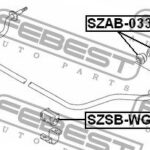 Сайлентблок рычага SUZUKI IGNIS SZAB-033 FEBEST