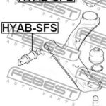 Сайлентблок задний переднего рычага FEBEST