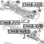 Сайлентблок рычага задний CHEVROLET AVEO 2009-2017 CHAB-AVB FEBEST