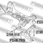 Сайлентблок задний переднего рычага FEBEST