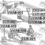 Сайлентблок задн подвески AUDI Q7 2006-2015 VWAB-004 FEBEST