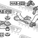 Сайлентблок заднего дифференциала FEBEST