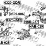 Опора шаровая заднего верхнего рычага FEBEST