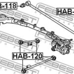 Сайлентблок задн подвески HONDA HR-V GH1/GH2/GH3/GH4 1998­2005 HAB-120 FEBEST