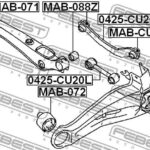 Тяга задн поперечная нижняя MITSUBISHI LANCER (CS) 0425-CU20L FEBEST