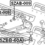 Пыльник шаровой опоры SUZUKI GRAND VITARA/ESCUDO 98-06 SZBB-60A FEBEST
