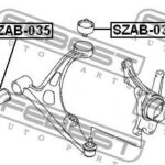 Сайлентблок задний переднего рычага FEBEST