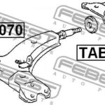 Сайлентблок задний переднего рычага без кронштейна FEBEST