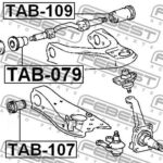 Сайлентблок задний переднего верхнего рычага FEBEST