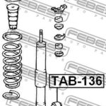 Сайлентблок заднего амортизатора FEBEST TAB136