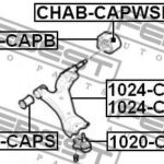 Сайлентблок задний переднего рычага без кронштейна (гидравлический) FEBEST