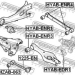 Сайлентблок задней цапфы FEBEST