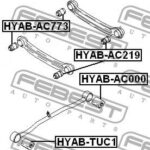 Сайлентблок задней продольной тяги FEBEST