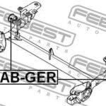 Сайлентблок задней балки FEBEST