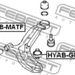Сайлентблок задний переднего рычага FEBEST