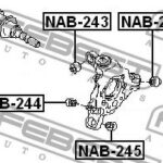 Сайлентблок задней цапфы FEBEST