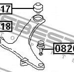 Сайлентблок рычага задний SUBARU LEGACY/LEGACY OUTBACK B13 2003-2009 SAB-017 FEBEST
