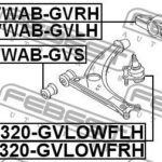 Сайлентблок задний переднего левого рычага FEBEST