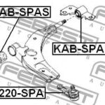 Сайлентблок рычага задний без кроншт KIA SHUMA II, SPECTRA KAB-SPAB FEBEST