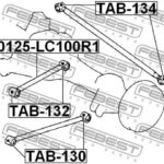 Сайлентблок заднего продольного рычага FEBEST
