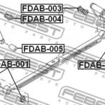 Втулка задн рессоры передний FORD TRANSIT TT9 2006­-2013 FDAB-001 FEBEST