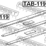 Втулка рессоры NISSAN NAVARA SPN MAKE D40M 2005.05- TAB-119 FEBEST