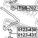 Втулка стабилизатора TOYOTA CALDINA AT191,CT19,ET196,ST19 1992.11-2002.06 TSB-702 FEBEST