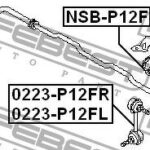 Тяга стабилизатора передняя левая FEBEST