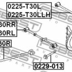 Рычаг задн поперечн правая NISSAN PRIMERA P12 2001-2007 0225-T30L FEBEST