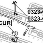 Втулка заднего стабилизатора D14 FEBEST