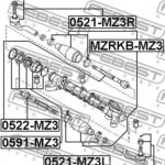 Пыльник рулевой MZRKB-MZ3 FEBEST