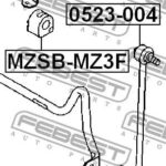 Втулка стабилизатора передняя MAZDA 3 BK 2003-2008 MZSB-MZ3F FEBEST