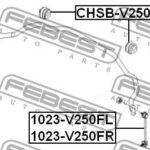 Втулка переднего стабилизатора D25 FEBEST