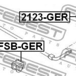 Втулка стабилизатора задняя FORD MONDEO GE 2000-2007 (20.4мм) FSB-GER FEBEST
