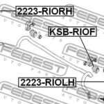 Тяга стабилизатора передняя левая FEBEST