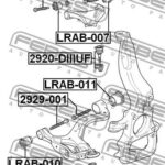 Болт с эксцентриком ПОДХОДИТ ДЛЯ Land Rover DISCOVERY III 2005-2009 2929-001 FEBEST
