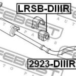 Втулка заднего стабилизатора D21.5 FEBEST