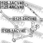 Тяга задняя продольная TOYOTA CAMRY ACV40/GSV40 200­6-2011 0125-1ACV40 FEBEST