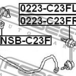 Тяга стабилизатора передняя левая FEBEST