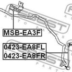 Тяга стабилизатора передняя правая FEBEST