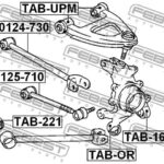 Сайлентблок задней цапфы FEBEST