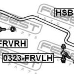 Втулка стабилизатора задняя HONDA CR-V RM1/RM4 JPP 2011- HSB-FRVR FEBEST